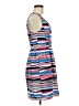 Aqua 100% Polyester Stripes Blue Casual Dress Size M - photo 4
