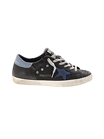 Golden Goose leather and mesh Super-Star sneakers (view 1)