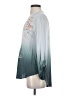 Tiny Floral Teal Long Sleeve Blouse Size XS - photo 5