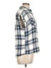 Rails 100% Rayon Plaid Silver Sleeveless Button-Down Shirt Size L - photo 4