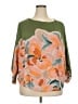 Wit & Wisdom 100% Polyester Green 3/4 Sleeve Blouse Size 2X - photo 1