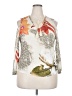 Chico's 100% Rayon Tropical Ivory 3/4 Sleeve Blouse Size XXL (4) - photo 1