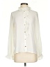 J.Crew 100% Polyester Ivory Long Sleeve Blouse Size 4 - photo 1