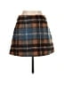 Et Clet 100% Polyester Plaid Brown Casual Skirt Size S - photo 2