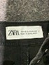 Zara Solid Black Denim Skirt Size XS - photo 3