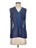 Charming Charlie Blue Sleeveless Blouse Size S - photo 1