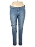 James Jeans Solid Blue Jeans Size 18 - photo 1