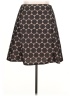 Renee C. 100% Polyester Graphic Black Casual Skirt Size XL - photo 2