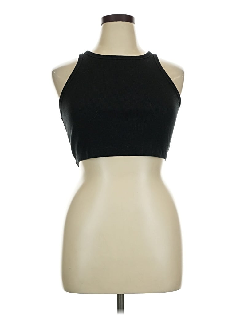 Pre-owned Wild Fable Tank Top Black Halter Neckline Tops
