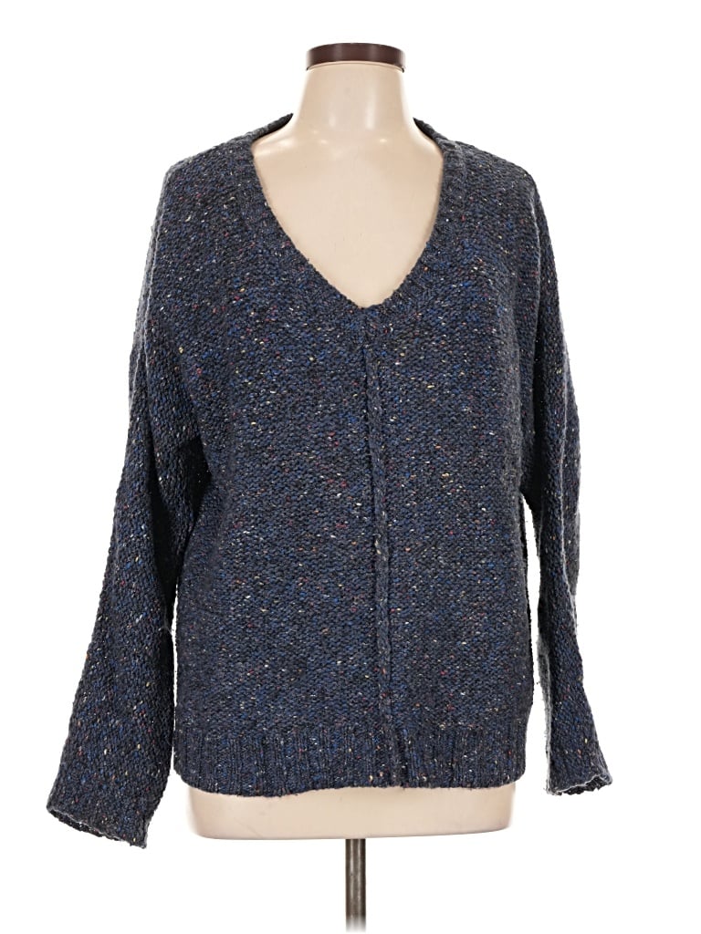 Pre-owned Lucky Brand Cardigan Sweater In Blue