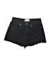 RSQ Hearts Black Denim Shorts Size 25 waist - photo 1