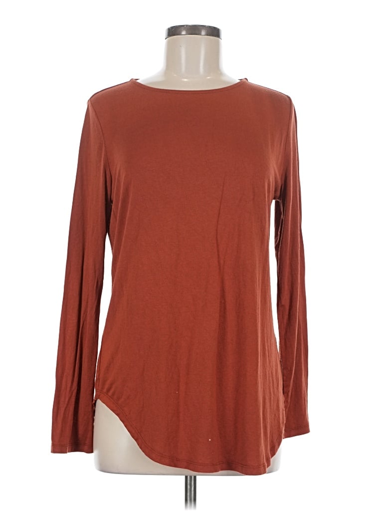 Pre-owned Shein Long Sleeve T-shirt In Brown