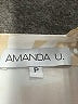 Amanda U. 100% Polyester Tropical Ivory Cocktail Dress Size P (petite) - photo 6