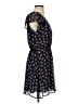 Maison Jules 100% Polyester Floral Black Casual Dress Size S - photo 4