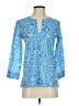 Lilly Pulitzer Blue 3/4 Sleeve Blouse Size XXS - photo 1