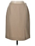 Casual Corner Solid Tan Formal Skirt Size 4 - photo 1