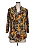 Sami & JO Paisley Yellow 3/4 Sleeve Blouse Size L - photo 1