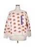 Vince Camuto Print White Pullover Sweater Size XXL - photo 1