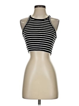 Madewell Crop Tank Top in Gabi Stripe (view 1)