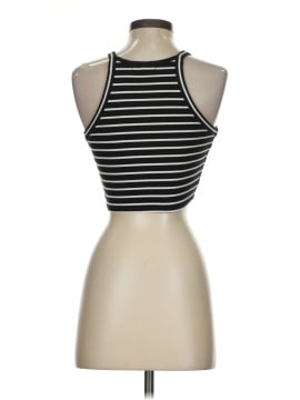 Madewell Crop Tank Top in Gabi Stripe (view 2)