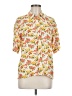Luca Luca Floral Yellow Short Sleeve Blouse Size 6 - photo 1