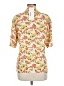 Luca Luca Floral Yellow Short Sleeve Blouse Size 6 - photo 2