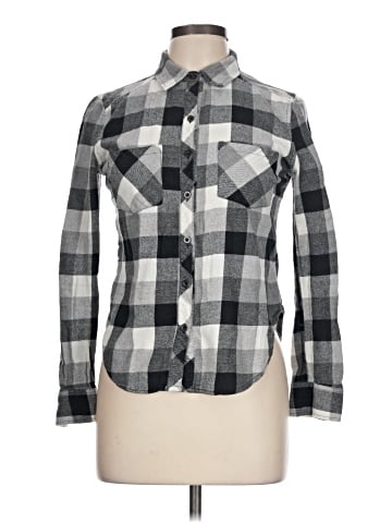 Polly & Esther Long Sleeve Button-Down Shirt (view 1)