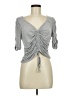 By Design Gray 3/4 Sleeve Top Size M - photo 1