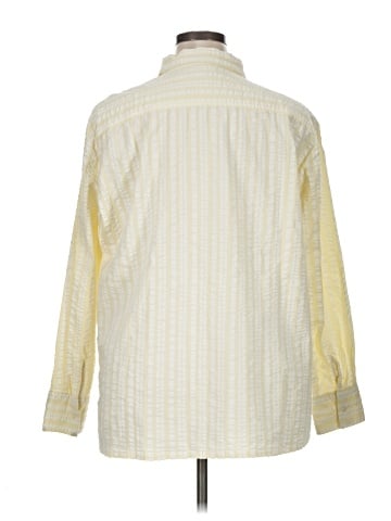 Denim & Co Long Sleeve Button-Down Shirt (view 2)