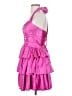 Unbranded 100% Polyester Pink Cocktail Dress Size 4 - photo 5
