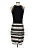 Weston 100% Nylon Stripes Black Cocktail Dress Size S - photo 2