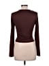 Shein Brown Long Sleeve Top Size L - photo 2