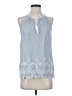 Old Navy 100% Cotton Blue Sleeveless Blouse Size XS - photo 1