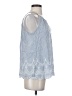 Old Navy 100% Cotton Blue Sleeveless Blouse Size XS - photo 4