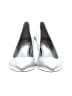 Ann Taylor 100% Leather Metallic Silver Heels Size 9 - photo 2