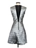 Alice + Olivia Metallic Silver Cocktail Dress Size 4 - photo 2