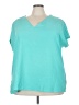 Andree by UNIT Teal Short Sleeve Blouse Size 3X - photo 1