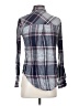Ambiance Plaid Blue Long Sleeve Button-Down Shirt Size S - photo 2