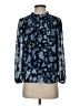 J.Crew 100% Polyester Blue Long Sleeve Blouse Size XS - photo 1