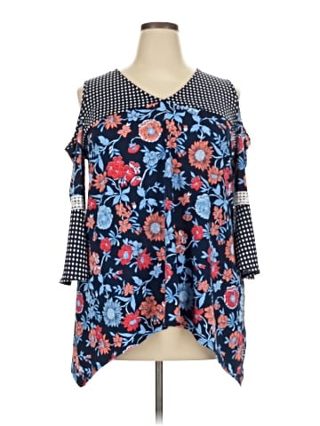 New Directions 3/4 Sleeve Blouse (view 1)