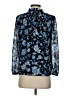 J.Crew 100% Polyester Blue Long Sleeve Blouse Size XS - photo 2