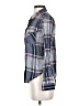 Ambiance Plaid Blue Long Sleeve Button-Down Shirt Size S - photo 5
