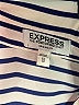 Express 100% Polyester Stripes Blue Long Sleeve Blouse Size XS - photo 7