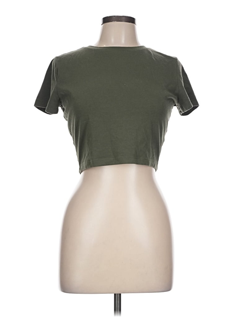 Pre-owned Wild Fable Short Sleeve T-shirt In Green