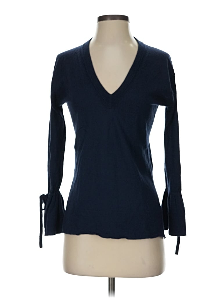 Pre-owned Jcrew 3/4 Sleeve T-shirt In Blue