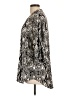 Angie 100% Rayon Paisley Black 3/4 Sleeve Blouse Size L - photo 5
