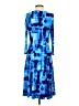 Susan Graver Graphic Blue Casual Dress Size XXS - photo 2