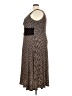 Perceptions Houndstooth Brown Casual Dress Size 20 - photo 5