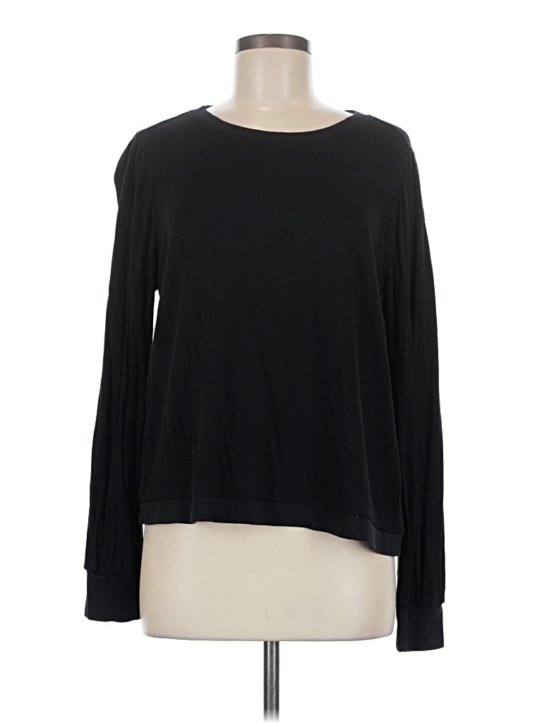 Pre-owned Z Supply Long Sleeve T-shirt In Black