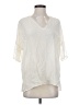 Gold Hawk Ivory Short Sleeve Blouse Size XS - photo 1